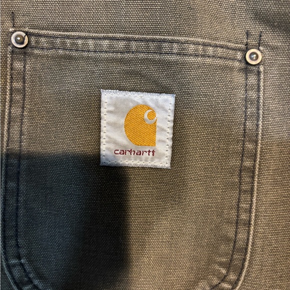 Carhartt Men's MOS Jacket with Black Collar Vintage Chore Coat MOS 90s - Picture 16 of 16